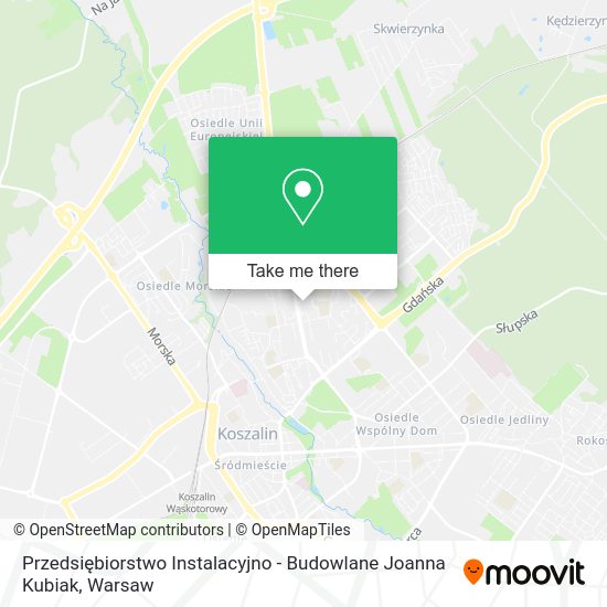 Przedsiębiorstwo Instalacyjno - Budowlane Joanna Kubiak map