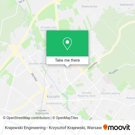 Krajewski Engineering - Krzysztof Krajewski map