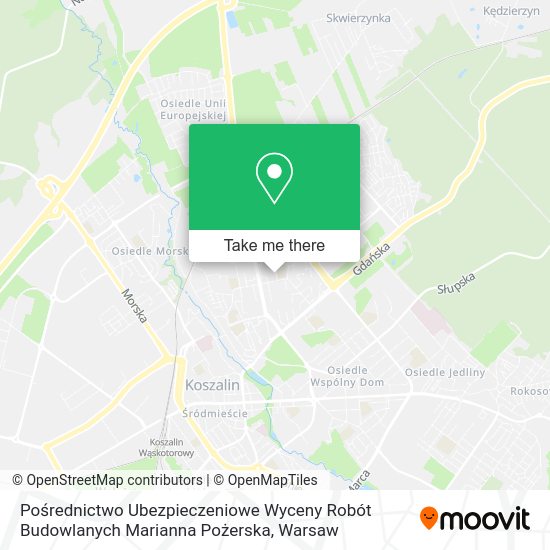 Pośrednictwo Ubezpieczeniowe Wyceny Robót Budowlanych Marianna Pożerska map