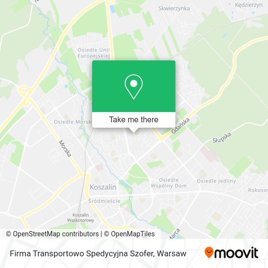 Firma Transportowo Spedycyjna Szofer map