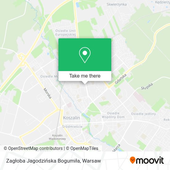 Zagłoba Jagodzińska Bogumiła map