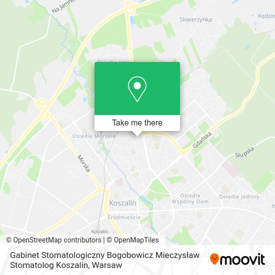 Gabinet Stomatologiczny Bogobowicz Mieczysław Stomatolog Koszalin map