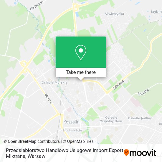 Przedsiebiorstwo Handlowo Uslugowe Import Export Mixtrans map