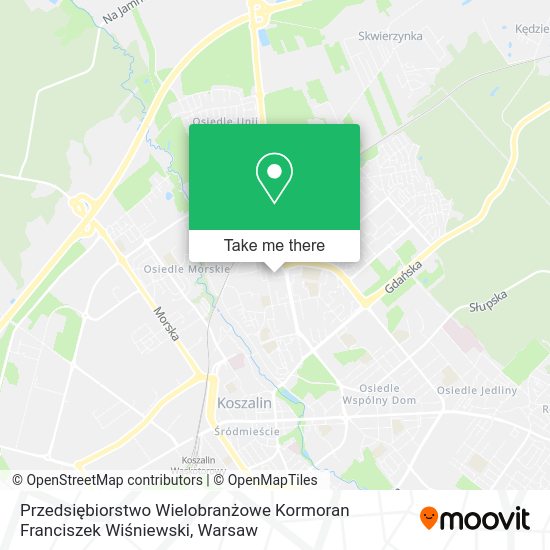 Przedsiębiorstwo Wielobranżowe Kormoran Franciszek Wiśniewski map