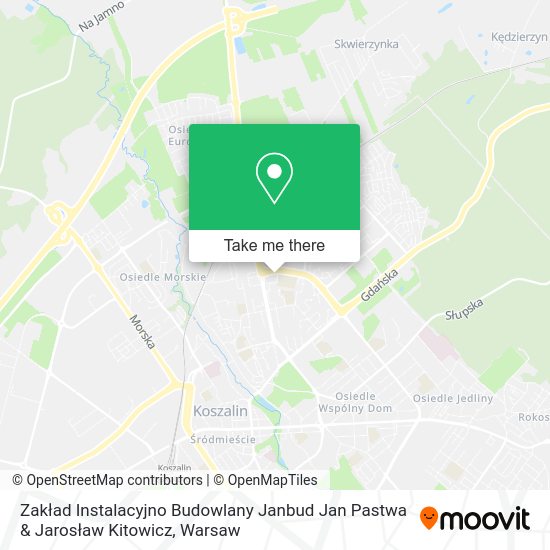 Zakład Instalacyjno Budowlany Janbud Jan Pastwa & Jarosław Kitowicz map