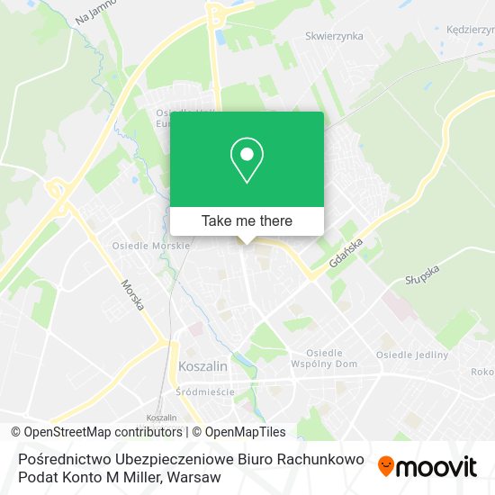 Pośrednictwo Ubezpieczeniowe Biuro Rachunkowo Podat Konto M Miller map