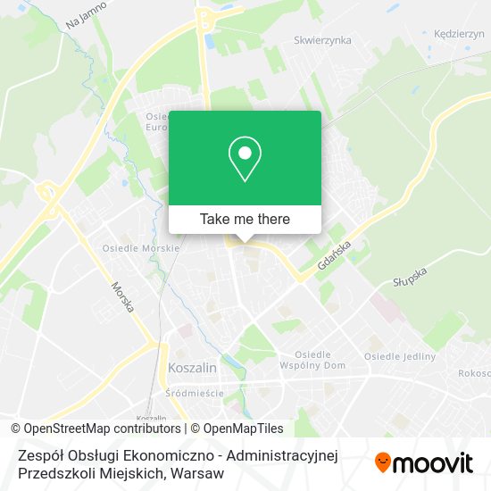 Zespół Obsługi Ekonomiczno - Administracyjnej Przedszkoli Miejskich map