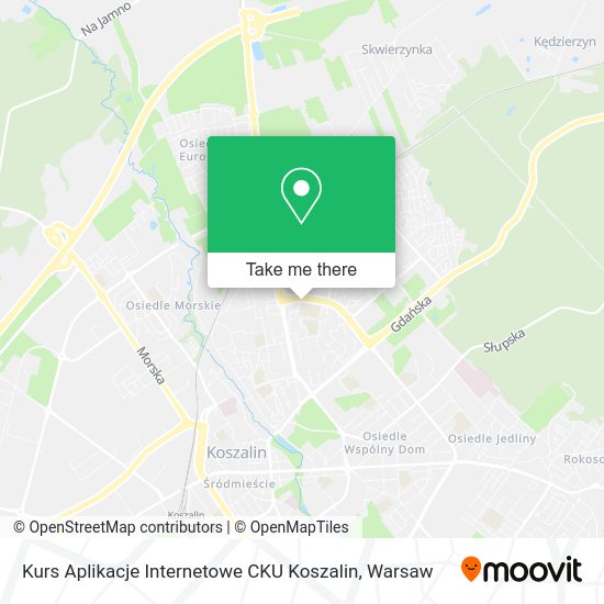 Kurs Aplikacje Internetowe CKU Koszalin map