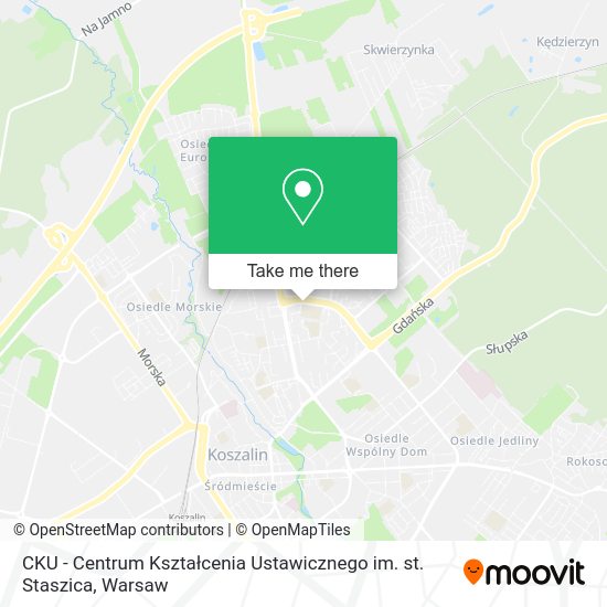 CKU - Centrum Kształcenia Ustawicznego im. st. Staszica map