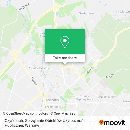 Czyścioch. Sprzątanie Obiektów Użyteczności Publicznej map