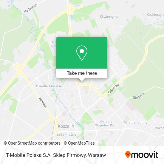 T-Mobile Polska S.A. Sklep Firmowy map