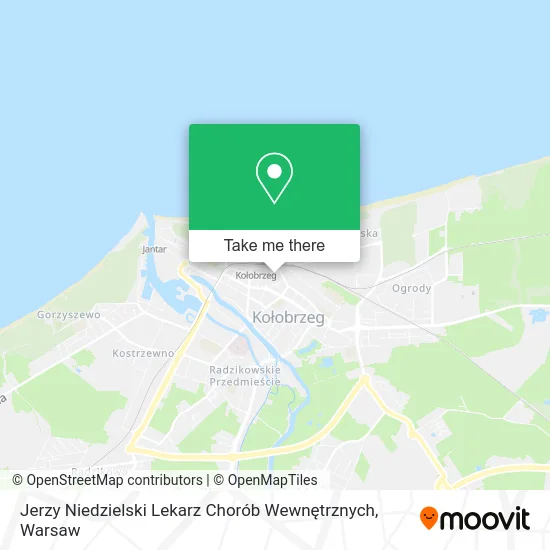 Jerzy Niedzielski Lekarz Chorób Wewnętrznych map