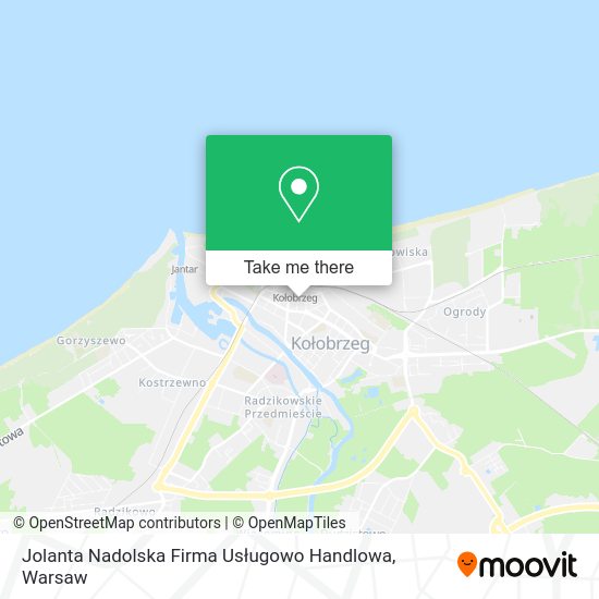 Jolanta Nadolska Firma Usługowo Handlowa map