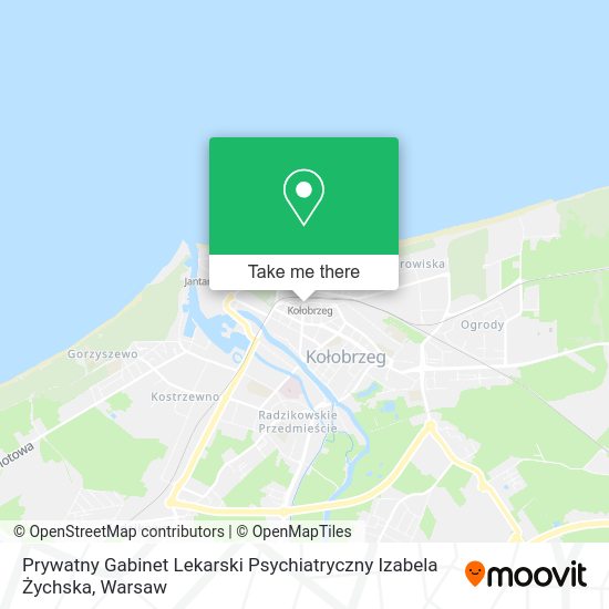 Карта Prywatny Gabinet Lekarski Psychiatryczny Izabela Żychska