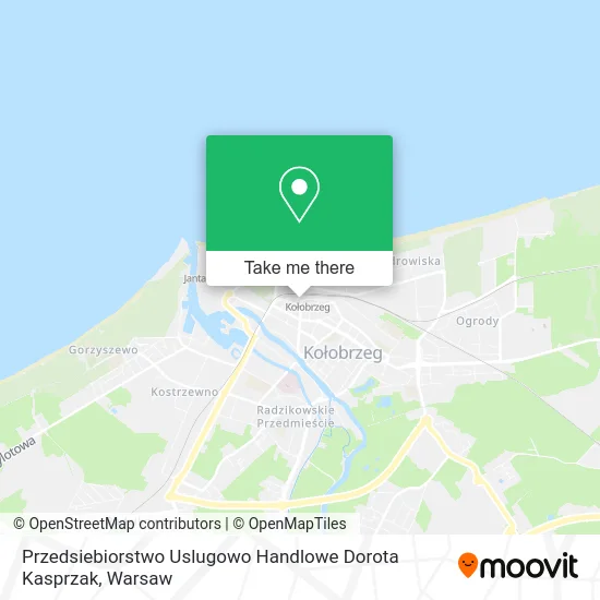 Карта Przedsiebiorstwo Uslugowo Handlowe Dorota Kasprzak