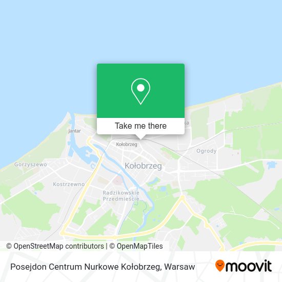 Posejdon Centrum Nurkowe Kołobrzeg map