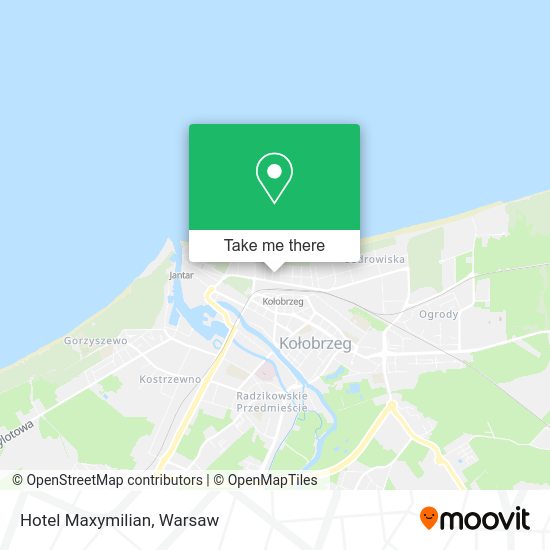 Hotel Maxymilian map