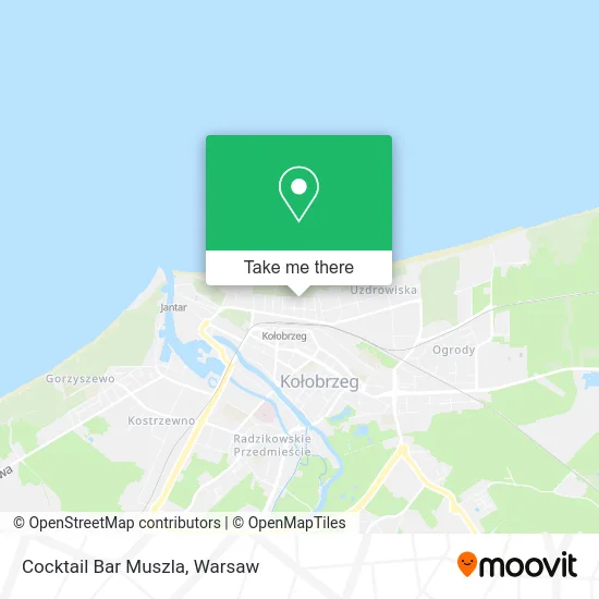 Cocktail Bar Muszla map