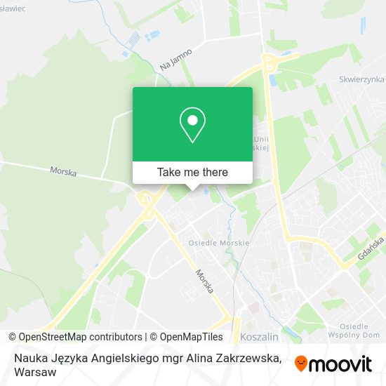 Nauka Języka Angielskiego mgr Alina Zakrzewska map