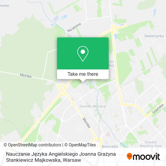 Nauczanie Języka Angielskiego Joanna Grażyna Stankiewicz Majkowska map