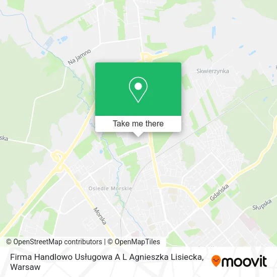 Карта Firma Handlowo Usługowa A L Agnieszka Lisiecka