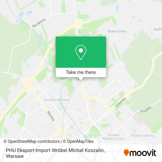 PHU Eksport-Import Wróbel Michał Koszalin map