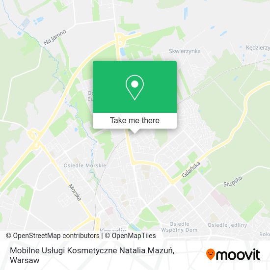 Mobilne Usługi Kosmetyczne Natalia Mazuń map