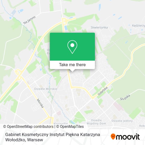 Gabinet Kosmetyczny Instytut Piękna Katarzyna Wołodźko map