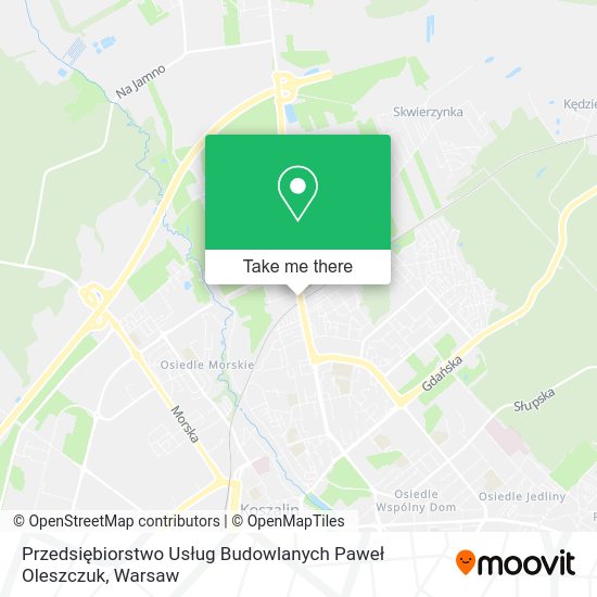 Przedsiębiorstwo Usług Budowlanych Paweł Oleszczuk map