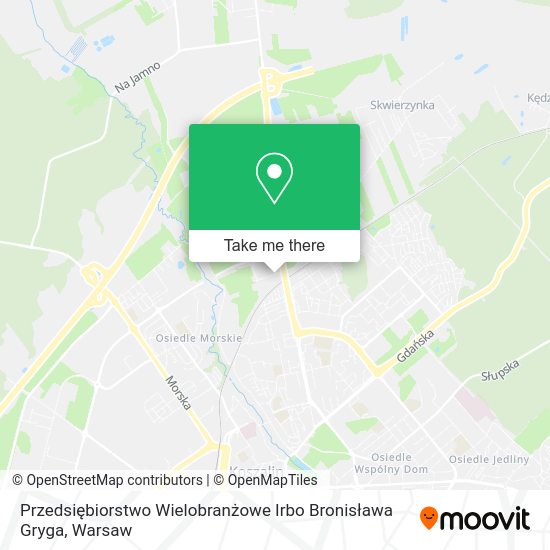 Przedsiębiorstwo Wielobranżowe Irbo Bronisława Gryga map