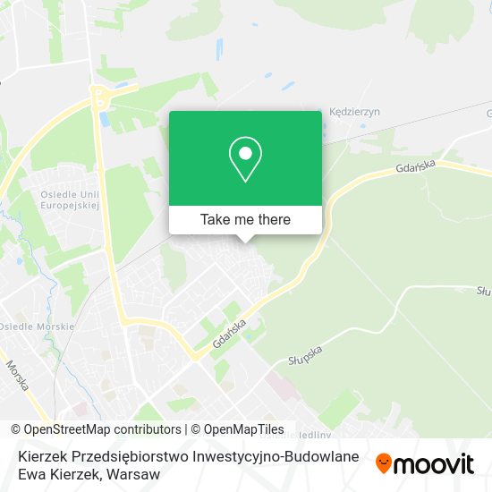 Карта Kierzek Przedsiębiorstwo Inwestycyjno-Budowlane Ewa Kierzek