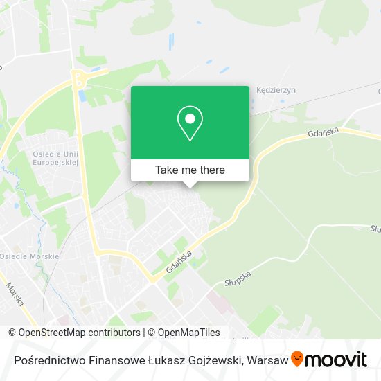 Pośrednictwo Finansowe Łukasz Gojżewski map