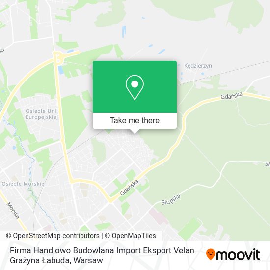 Firma Handlowo Budowlana Import Eksport Velan Grażyna Łabuda map