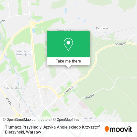 Tłumacz Przysięgły Języka Angielskiego Krzysztof Bierzyński map