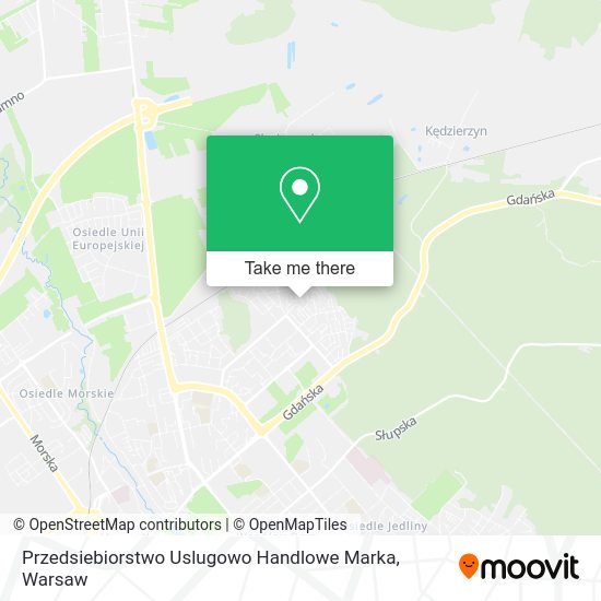 Przedsiebiorstwo Uslugowo Handlowe Marka map