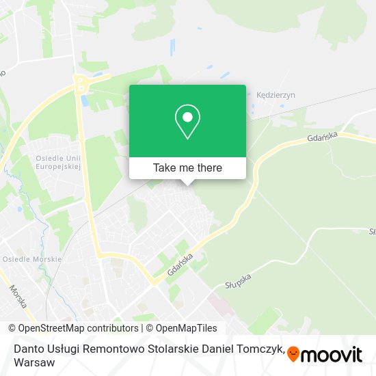 Danto Usługi Remontowo Stolarskie Daniel Tomczyk map