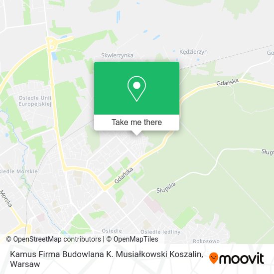 Kamus Firma Budowlana K. Musiałkowski Koszalin map