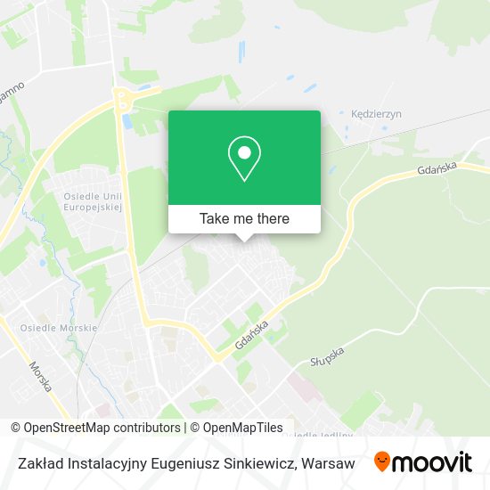 Zakład Instalacyjny Eugeniusz Sinkiewicz map