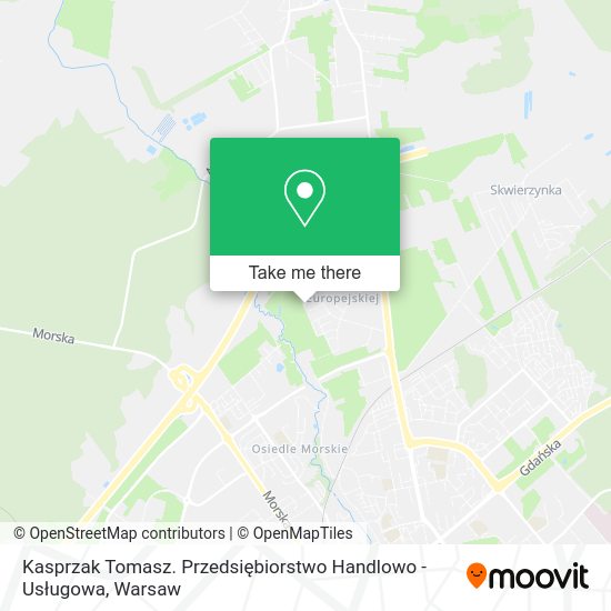 Kasprzak Tomasz. Przedsiębiorstwo Handlowo - Usługowa map