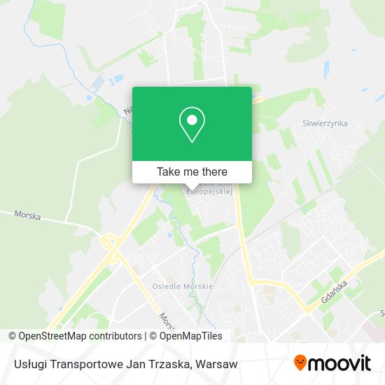 Usługi Transportowe Jan Trzaska map