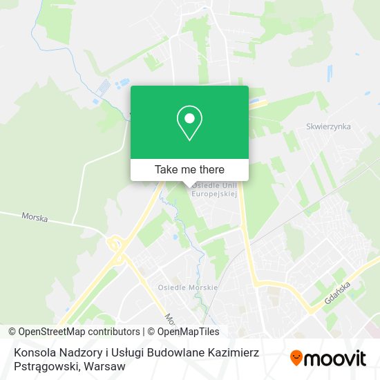 Konsola Nadzory i Usługi Budowlane Kazimierz Pstrągowski map