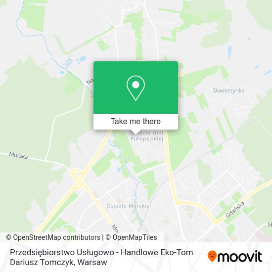 Przedsiębiorstwo Usługowo - Handlowe Eko-Tom Dariusz Tomczyk map