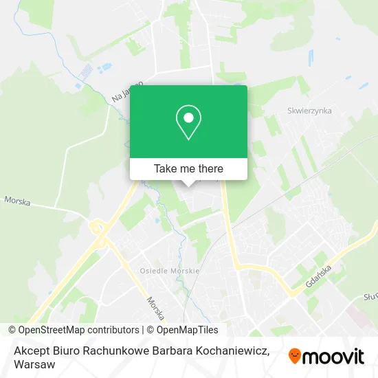 Карта Akcept Biuro Rachunkowe Barbara Kochaniewicz