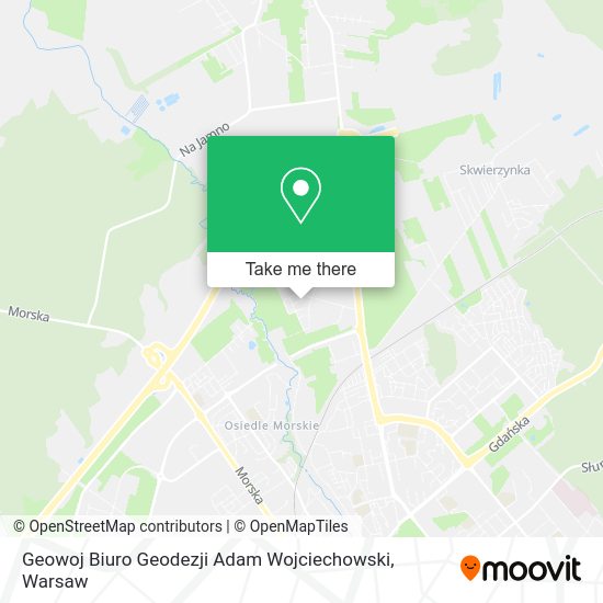 Geowoj Biuro Geodezji Adam Wojciechowski map