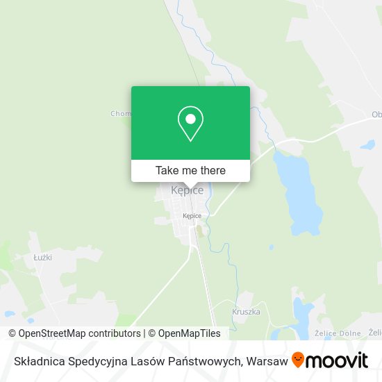 Карта Składnica Spedycyjna Lasów Państwowych