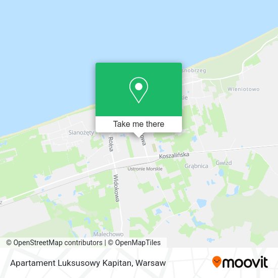 Apartament Luksusowy Kapitan map