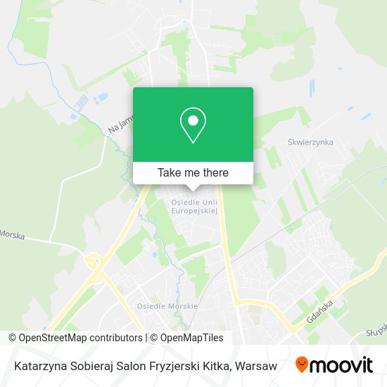 Карта Katarzyna Sobieraj Salon Fryzjerski Kitka