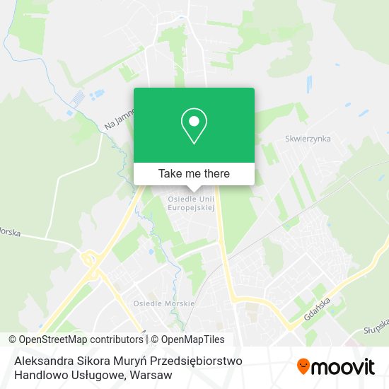 Aleksandra Sikora Muryń Przedsiębiorstwo Handlowo Usługowe map