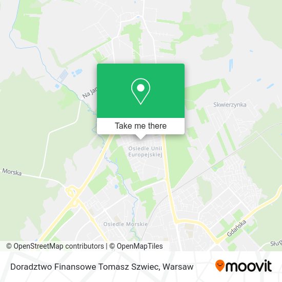 Doradztwo Finansowe Tomasz Szwiec map