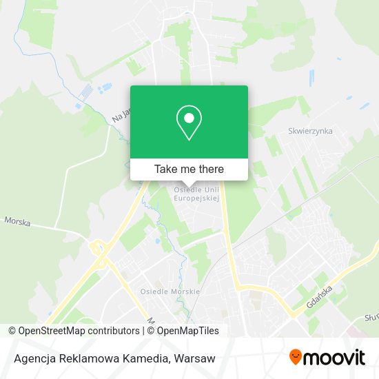 Agencja Reklamowa Kamedia map